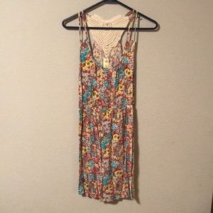 Spring mini dress with adorable back